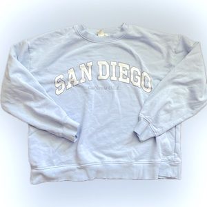 Light Blue San Diego Crew Neck Sweatshirt